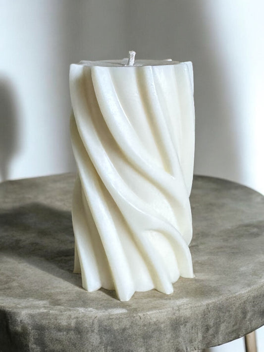 Wave Pillar Candle